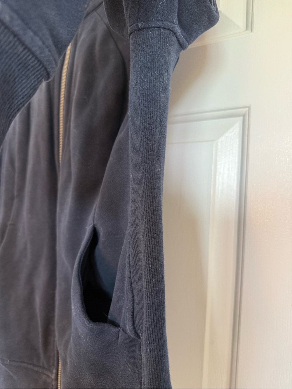 Lululemon Scuba Hoodie *Light Cotton Fleece - True Navy - Size 10 - Picture 10 of 13